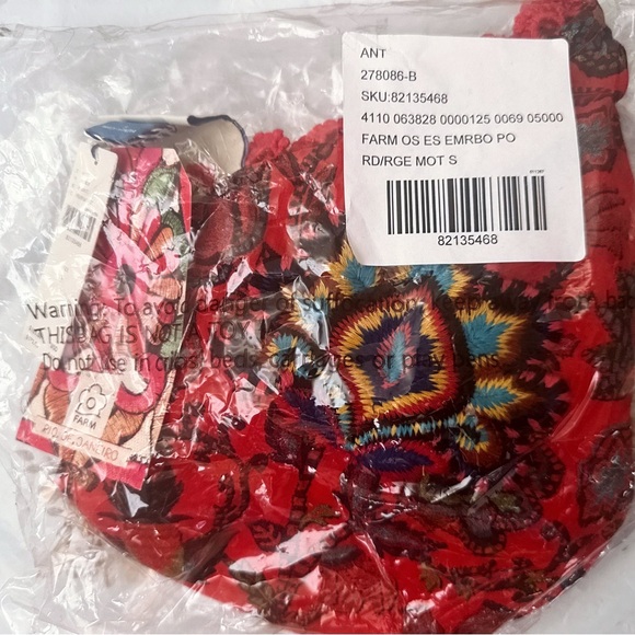 FARM Rio Red One-Shoulder Crop Top - Picture 5 of 6